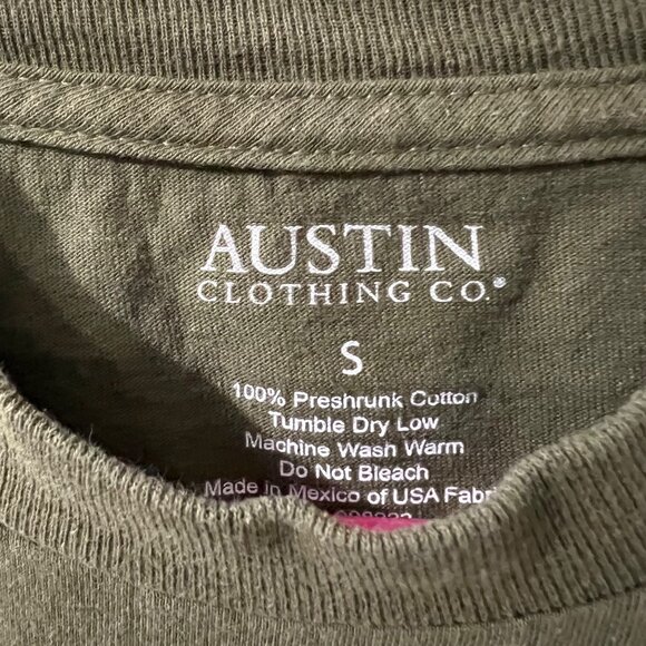 Austin Clothing Co. Texas Graphic Crewneck Short Sleeves T Shirt Small - Picture 2 of 6